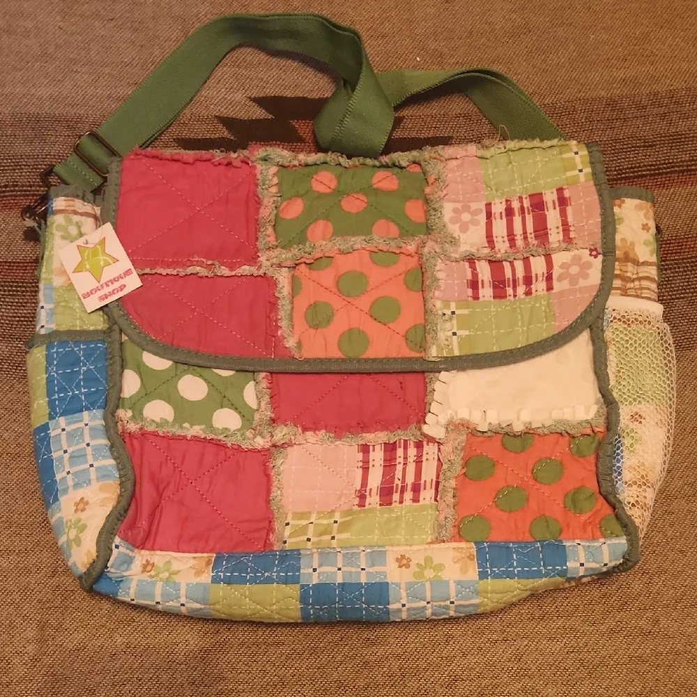 NWT Patchwork Diaper Bag